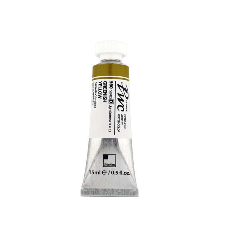 Jaune verdâtre - aquarelle PWC Tube 15ml ShinHan