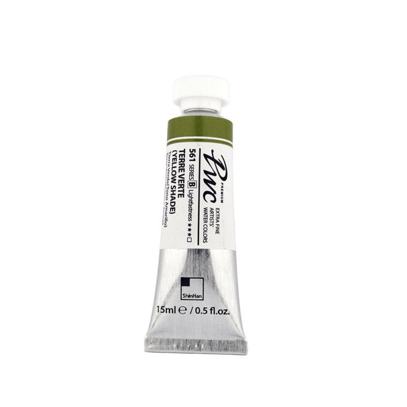 Terre verte (teinte jaune) - aquarelle PWC Tube 15ml ShinHan