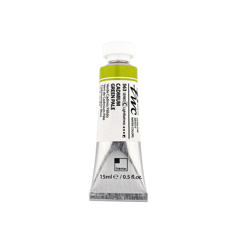 Vert pâle de cadmium - aquarelle PWC Tube 15ml ShinHan