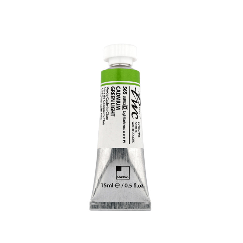 Vert clair de cadmium - aquarelle PWC Tube 15ml ShinHan