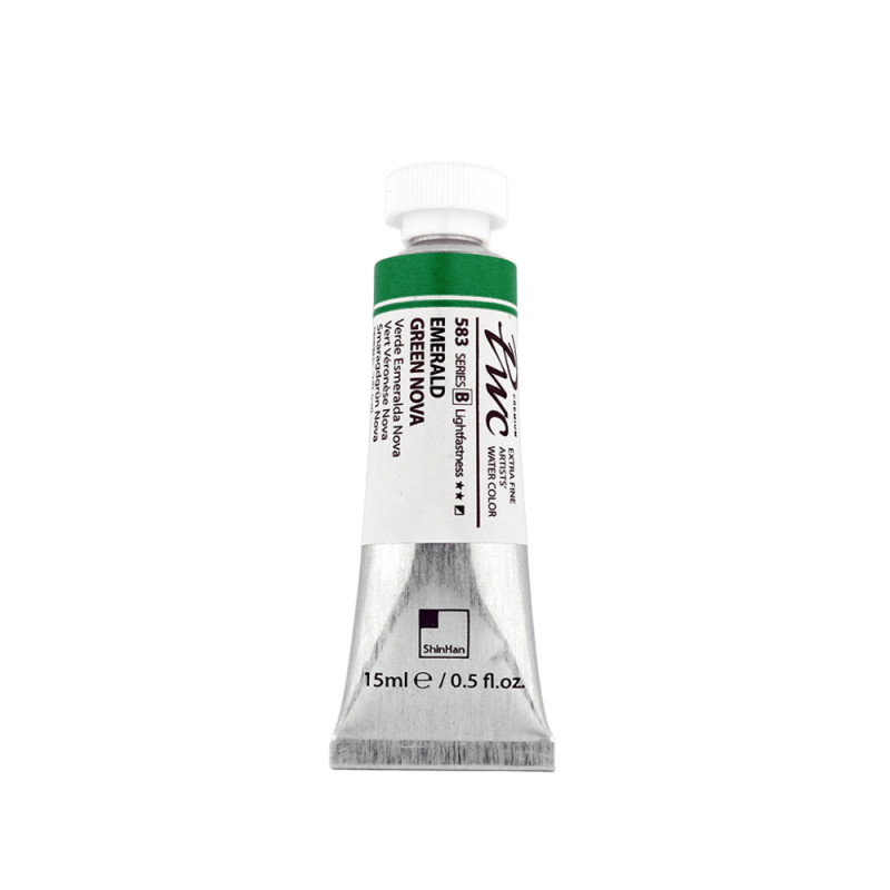 Vert émeraude nova - aquarelle PWC Tube 15ml ShinHan