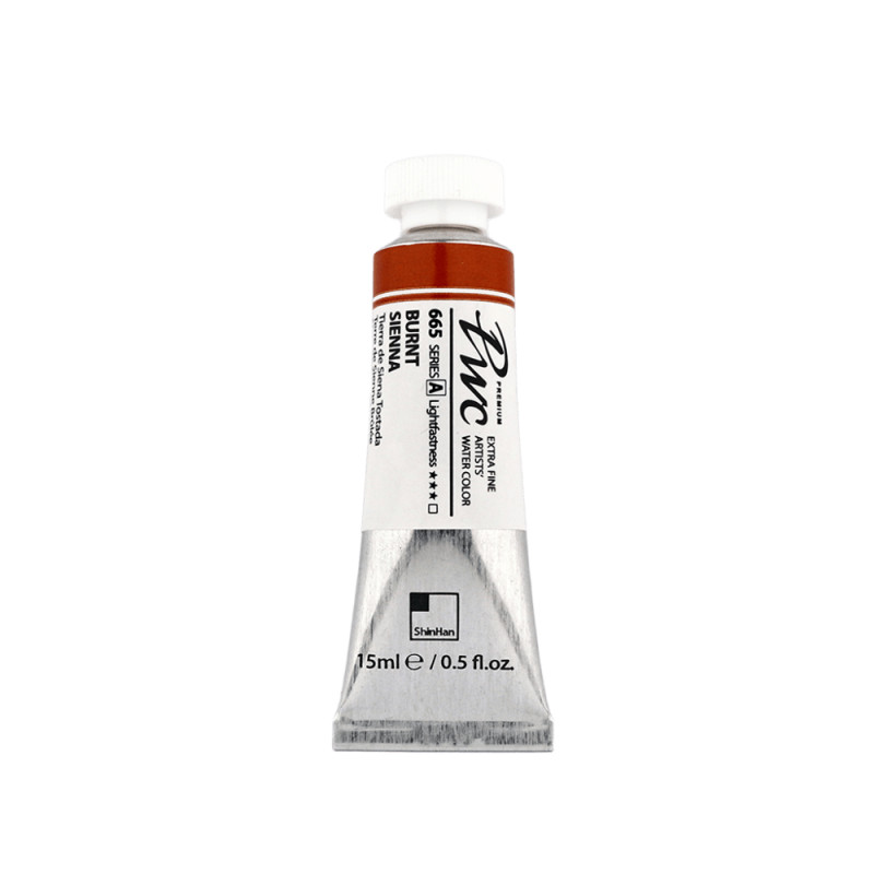 Terre de Sienne brûlée - aquarelle PWC Tube 15ml ShinHan