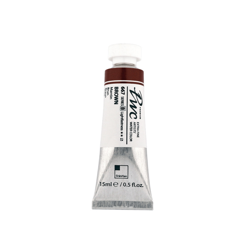 Brun - aquarelle PWC Tube 15ml ShinHan