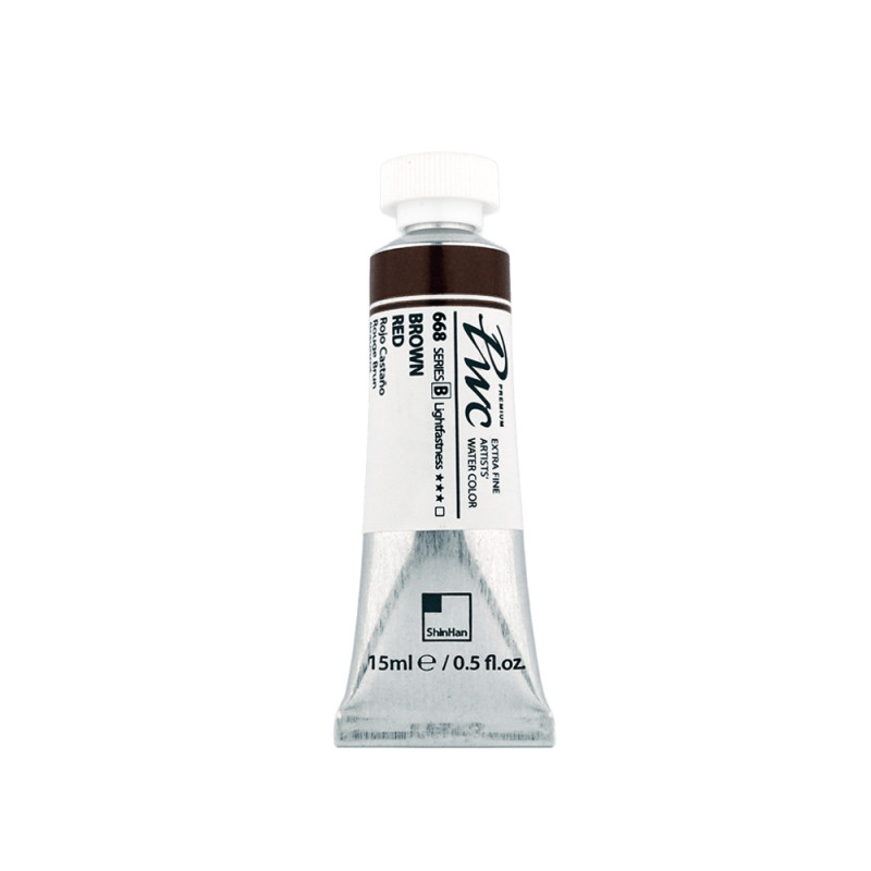Rouge brun - aquarelle PWC Tube 15ml ShinHan