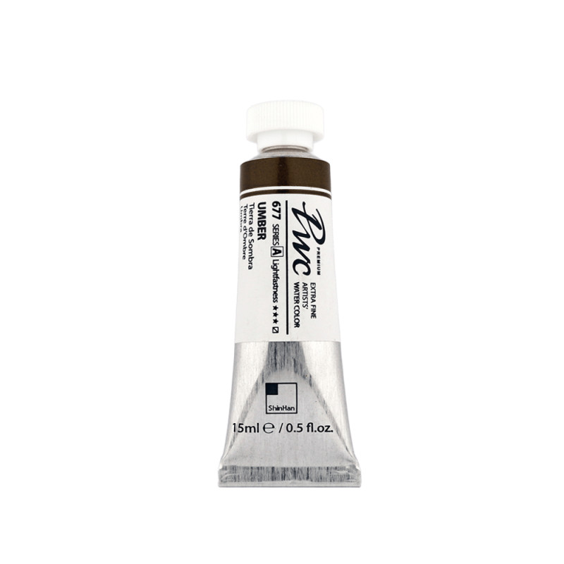 Terre d'ombre - aquarelle PWC Tube 15ml ShinHan