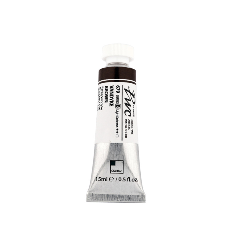 Brun Van Dyke - aquarelle PWC Tube 15ml ShinHan