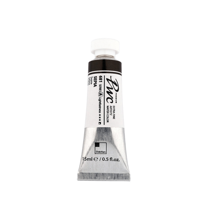 Sépia - aquarelle PWC Tube 15ml ShinHan