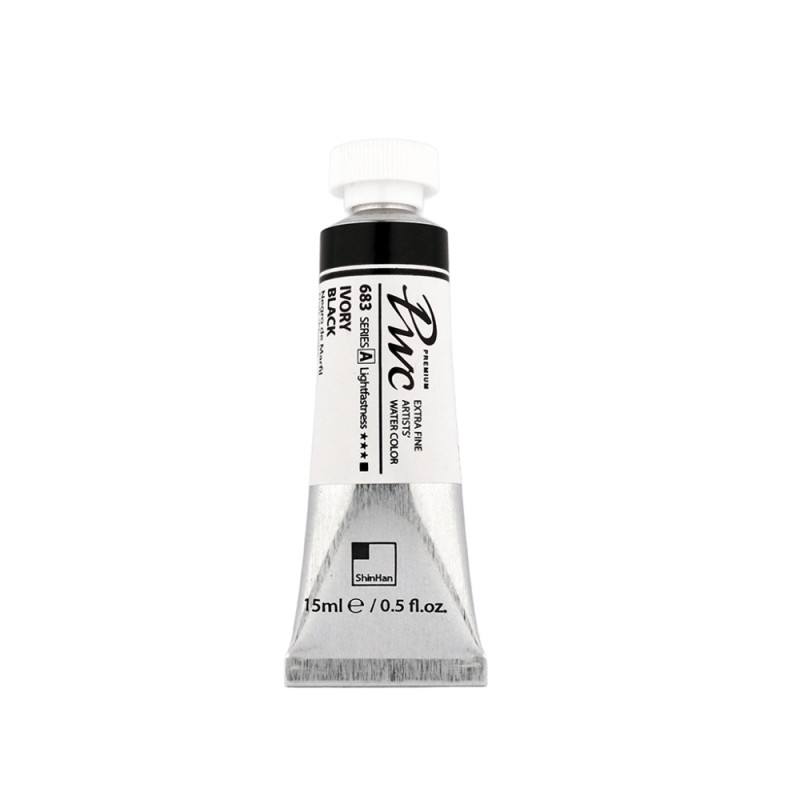 Noir d'ivoire - aquarelle PWC Tube 15ml ShinHan