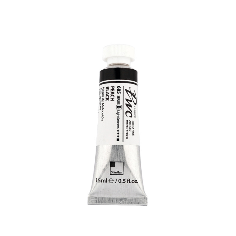 Noir pêche - aquarelle PWC Tube 15ml ShinHan