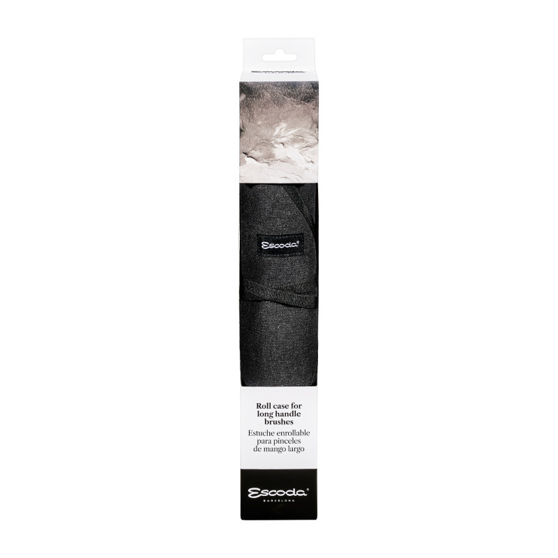 Trousse tissu noire emplacement 12 pinceaux Escoda