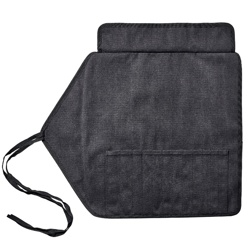 Trousse tissu noire emplacement 12 pinceaux Escoda