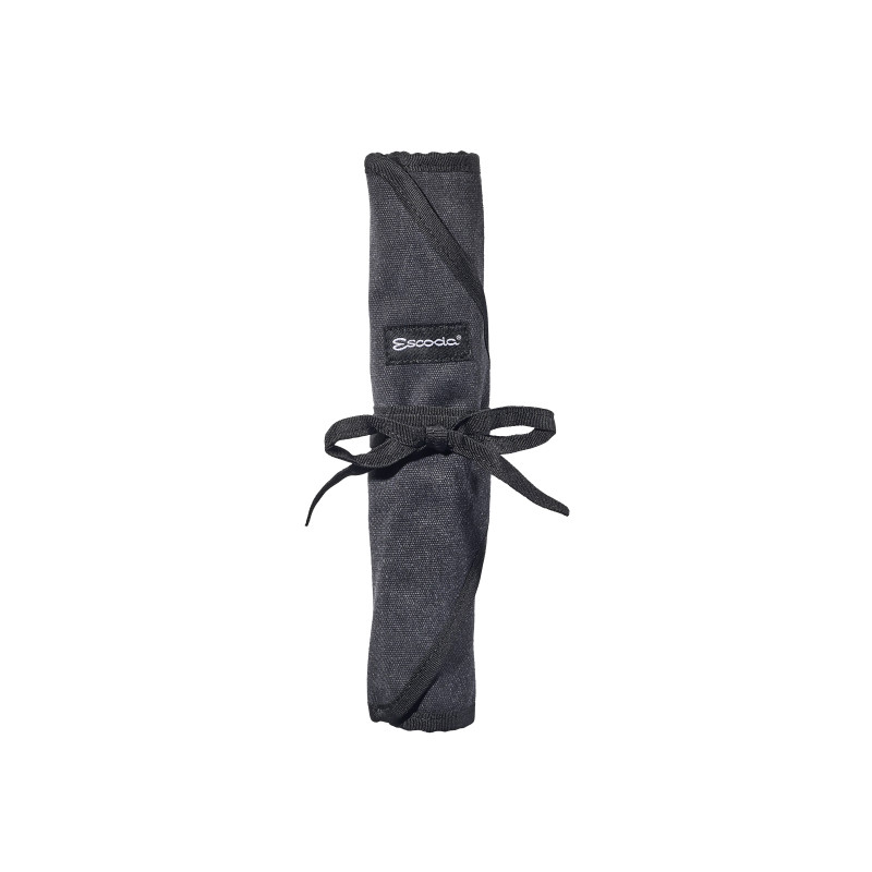 Trousse tissu noire emplacement 12 pinceaux Escoda