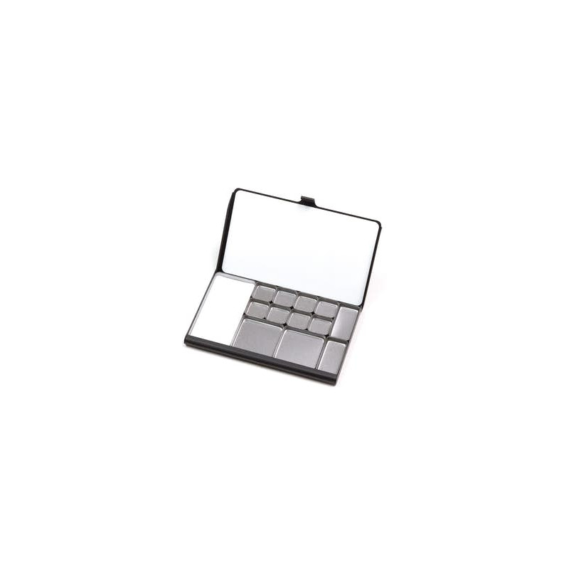 Palette Pocket de poche noire avecmini godets assortis Art Toolkit