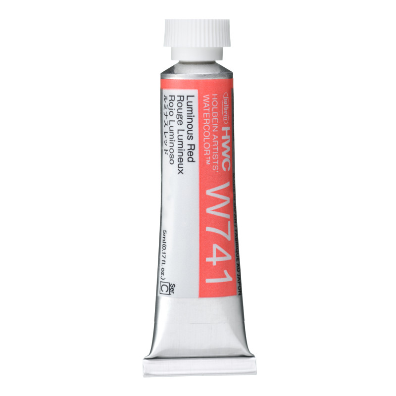 Rouge Lumineux - Aquarelle Tube 5ml Holbein Artists'