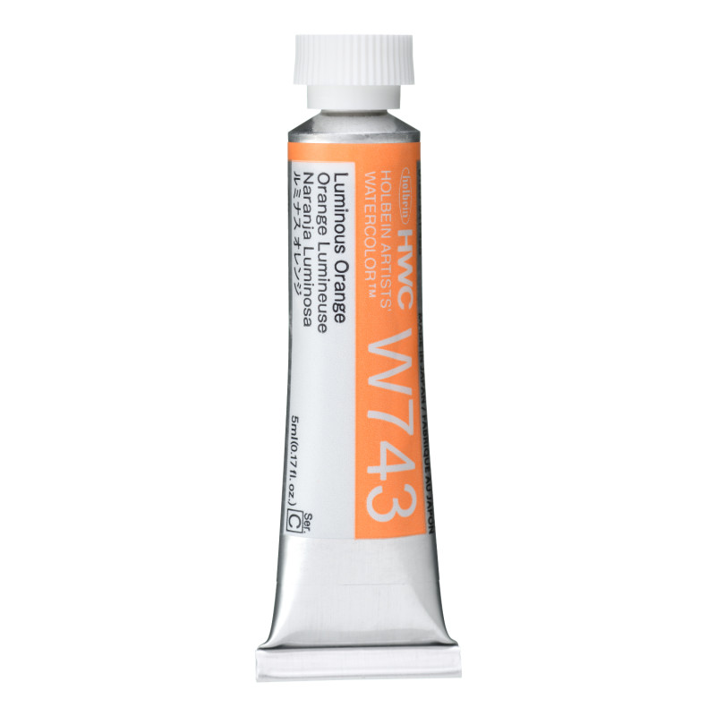 Orange Lumineux - Aquarelle Tube 5ml Holbein Artists'