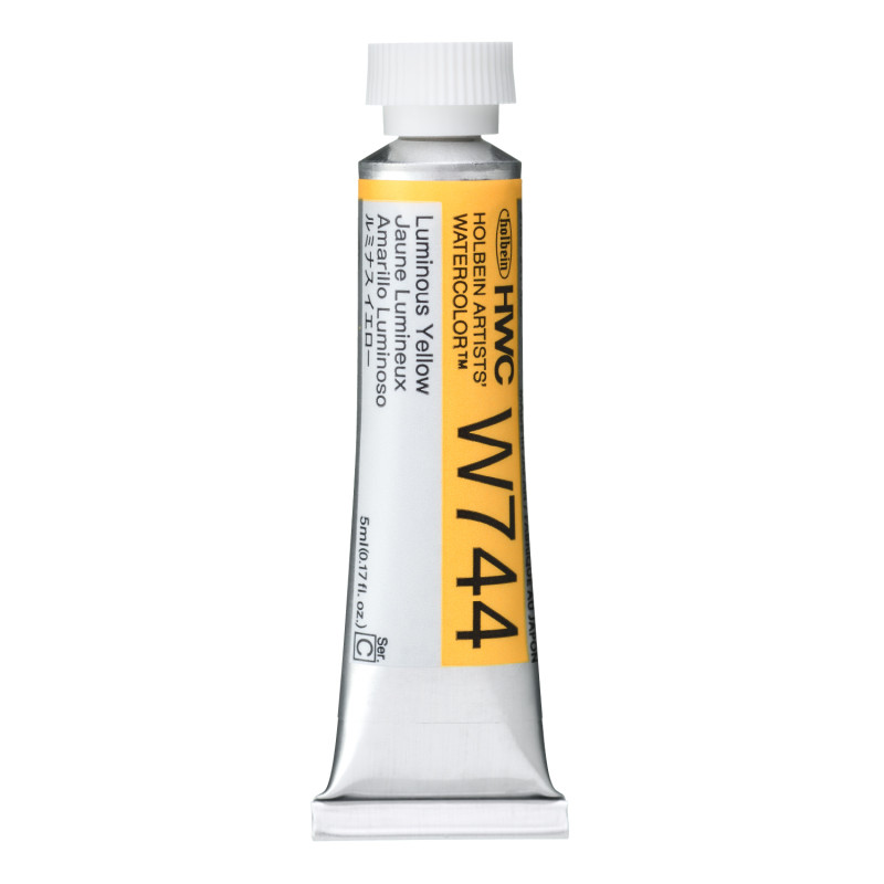 Jaune Lumineux - Aquarelle Tube 5ml Holbein Artists'