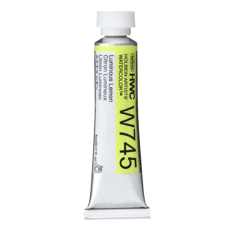 Citron Lumineux - Aquarelle Tube 5ml Holbein Artists'