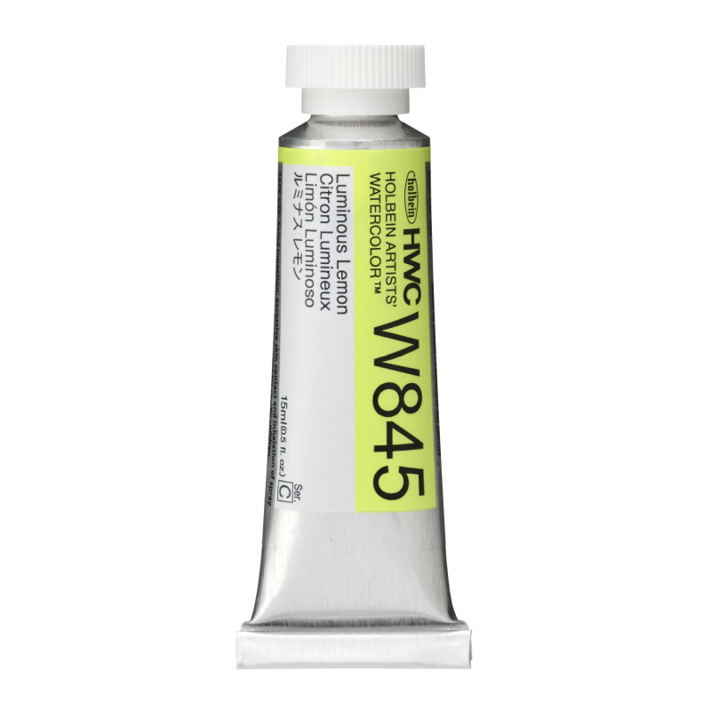 Citron Lumineux - Aquarelle Tube 15ml Holbein Artists'