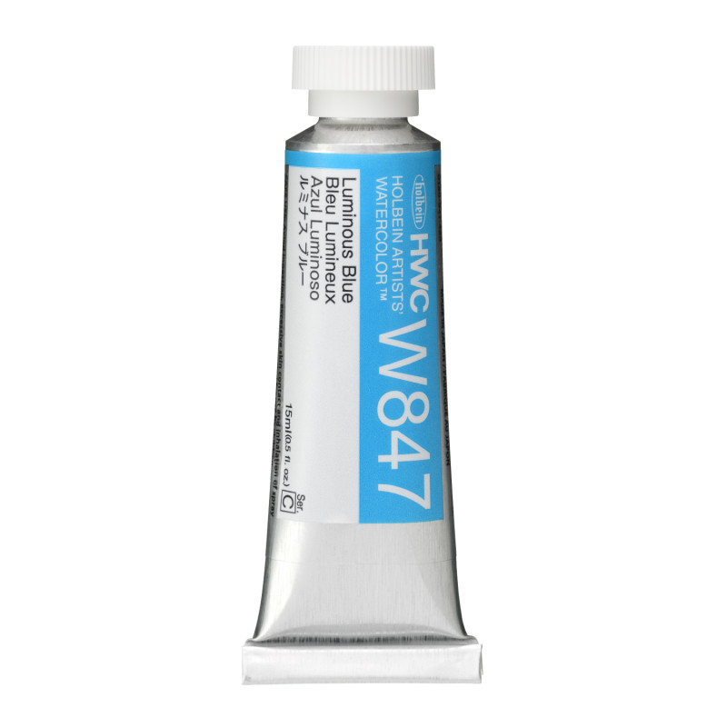 Bleu Lumineux - Aquarelle Tube 15ml Holbein Artists'
