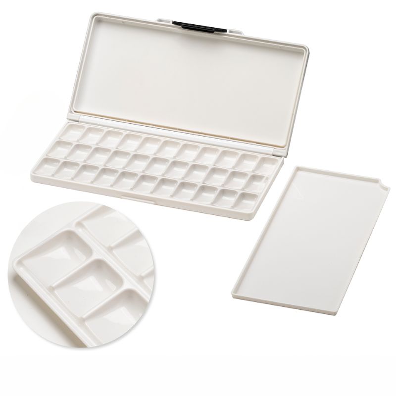 Palette étanche jaune 33 creux 32x16 cm Meeden