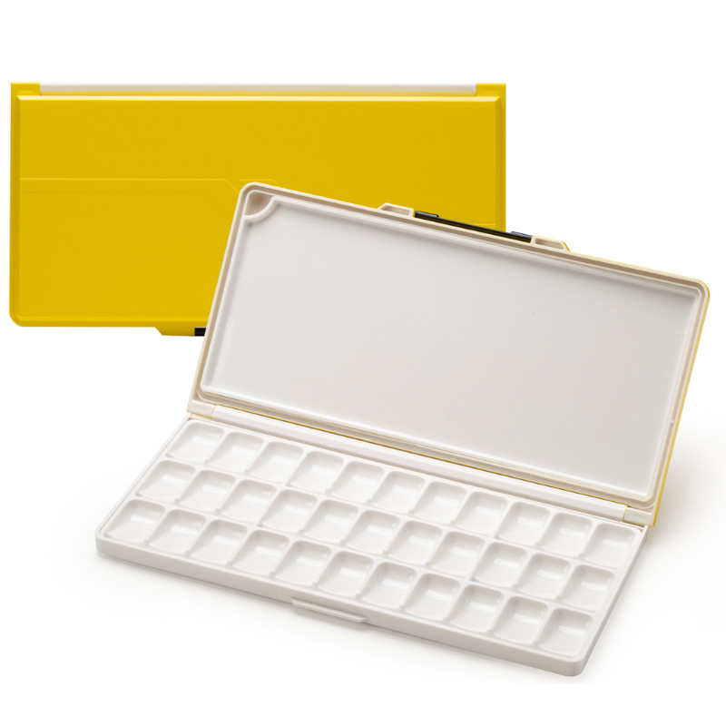 Palette étanche jaune 33 creux 32x16 cm Meeden