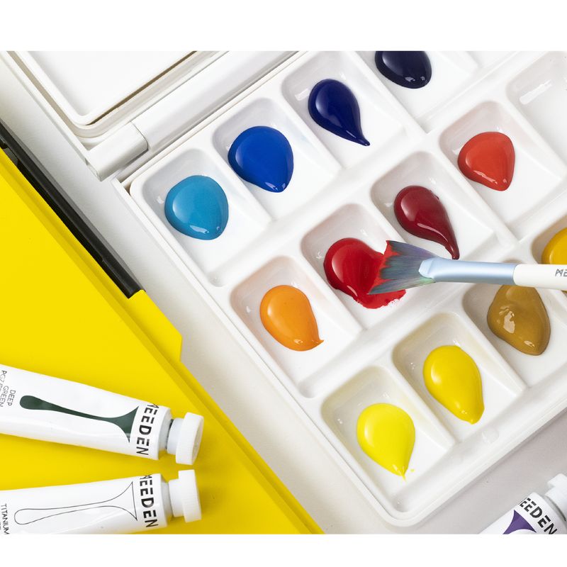 Palette étanche jaune 33 creux 32x16 cm Meeden