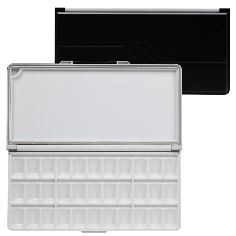 Palette étanche noire 33 creux 32x16 cm Meeden