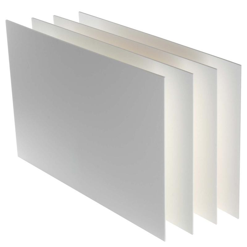 Carton plume 50x65 épaisseur 3 mm Kapa-Line 2 faces satinées