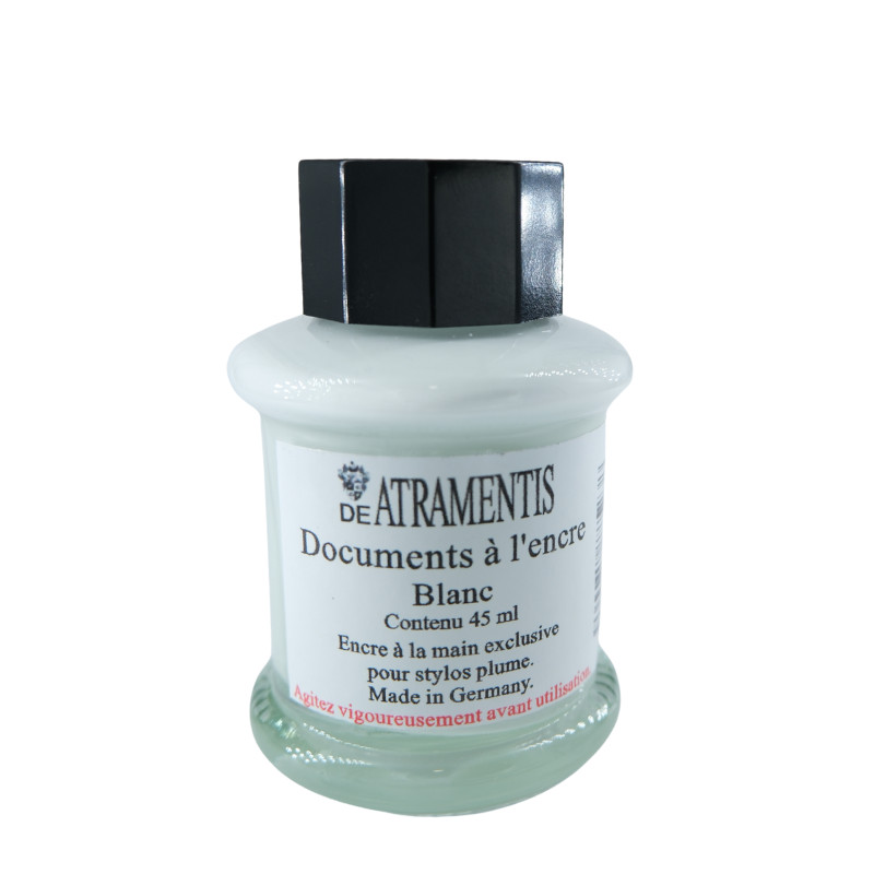 Blanc - Encre documentaire pour stylo-plume 45 ml De Atramentis