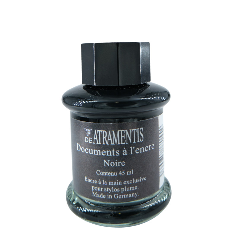 Noir -Encre documentaire pour stylo-plume 45 ml De Atramentis