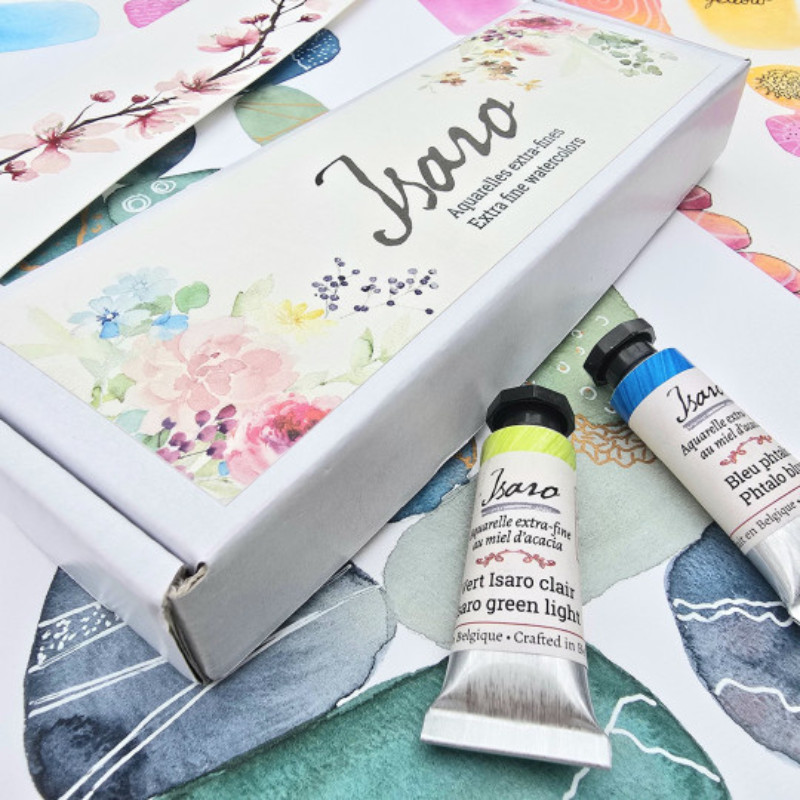 Coffret 11 tubes 7ml aquarelle extra-fine Isaro