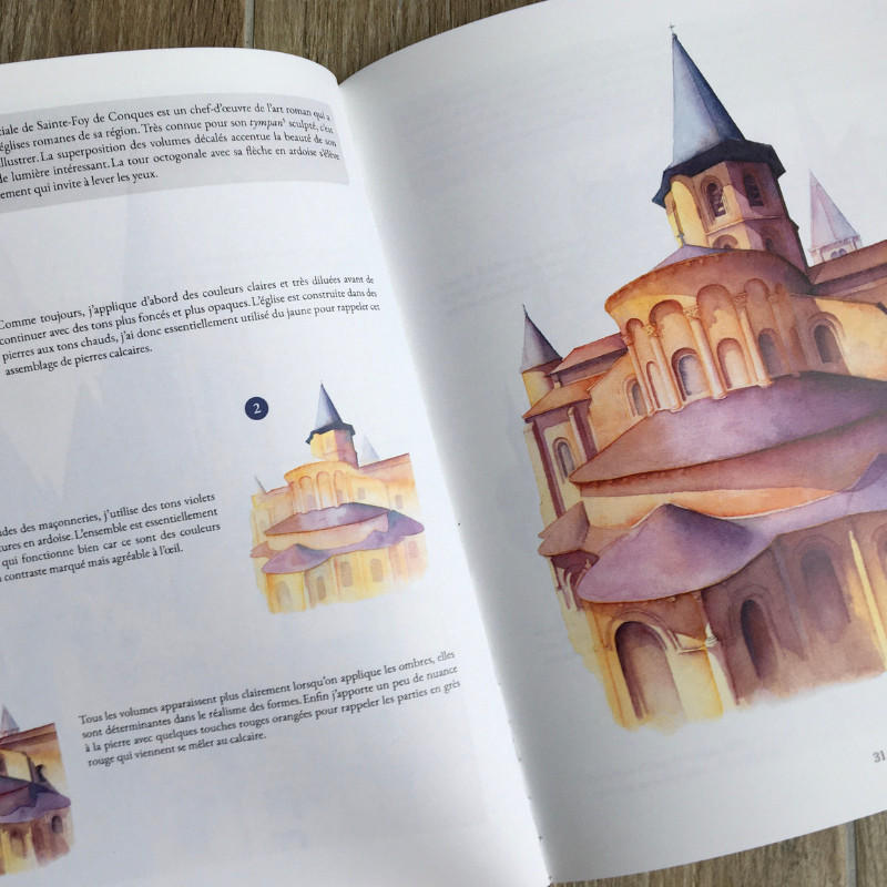 Architecture, patrimoine et aquarelle, Sarah Piro