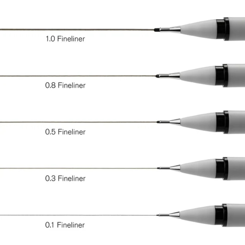 Feutre fineliner noir 0.1 Winsor & Newton