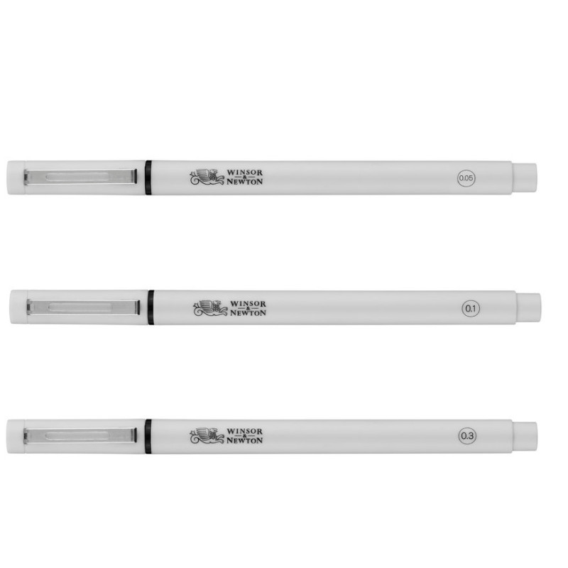 Set Feutre fineliner noir 0.05, 0.1, 0.3 Winsor & Newton