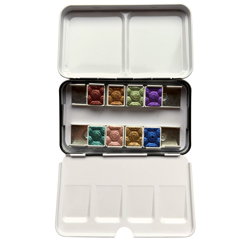 Coffret Supreme Shifters 8 ½godets aquarelles scintillantes Skrim
