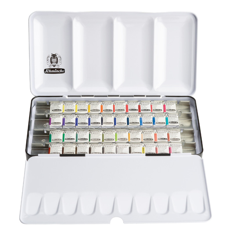 Boîte métal 40½godetsAkademie Aquarell Schmincke