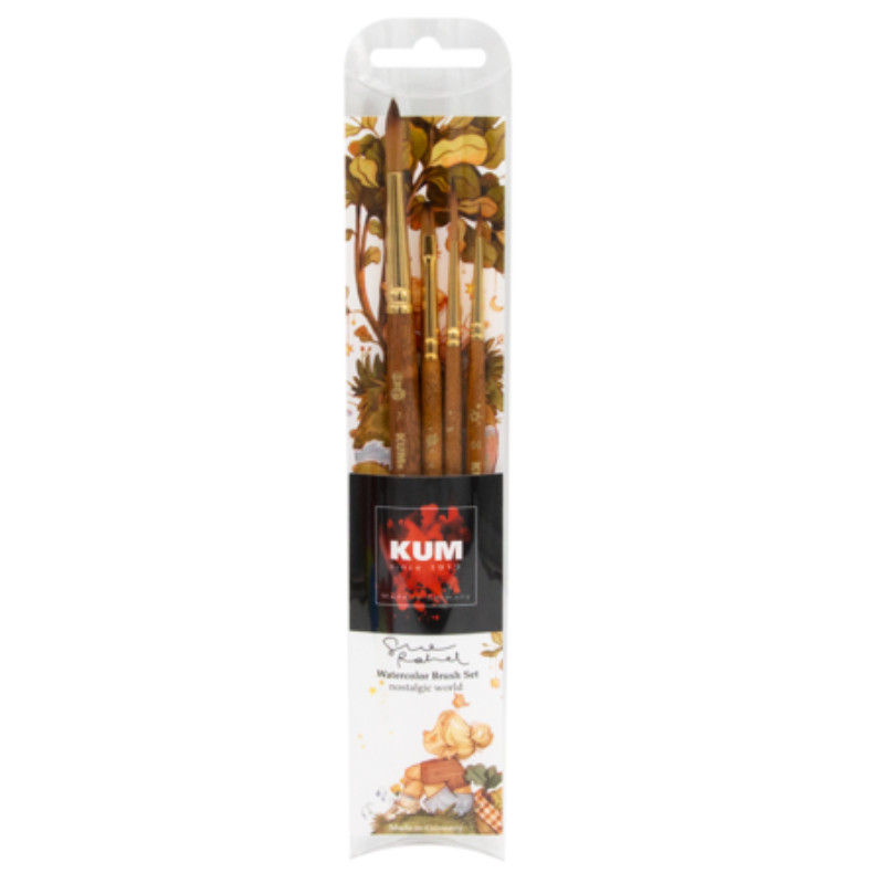 Set Sue Rahel 4 pinceaux aquarelle Kum