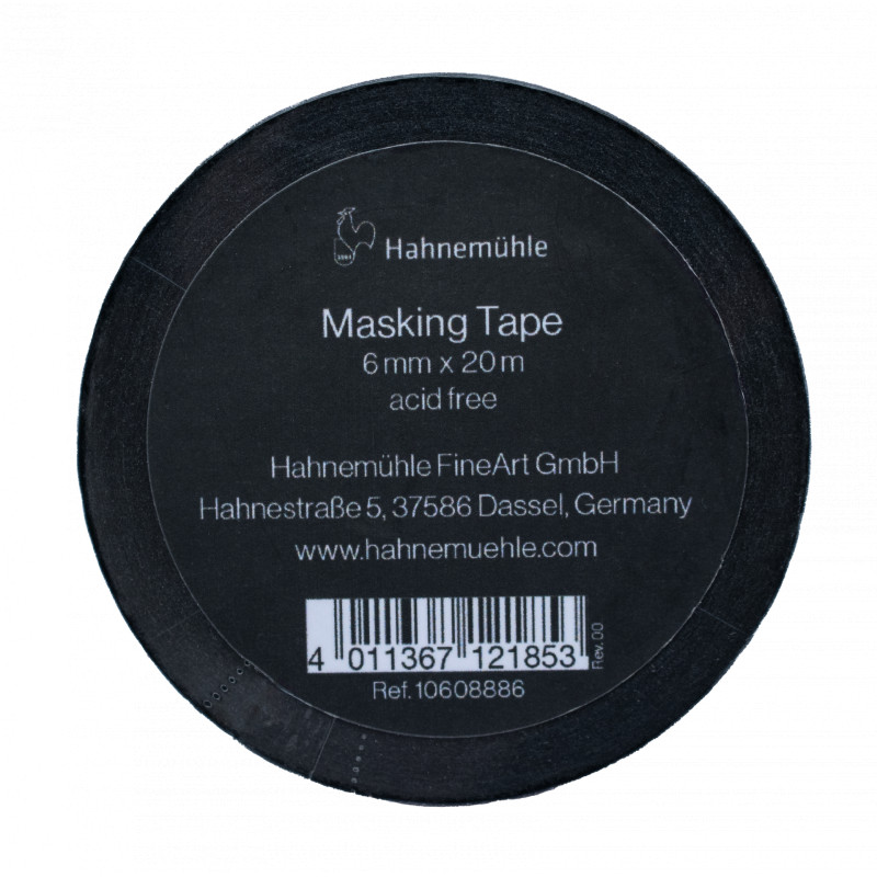 Ruban de masquage noir 6mm X 20m Hanemühle