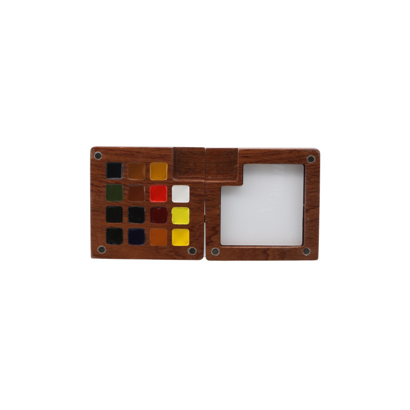 Mini palette aquarelle 15 couleurs Gansai nomade Art&Go