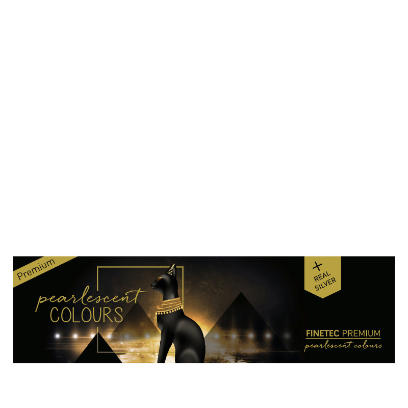 Coffret Antique 6 godets clipsables aquarelle nacrée Finetec premium