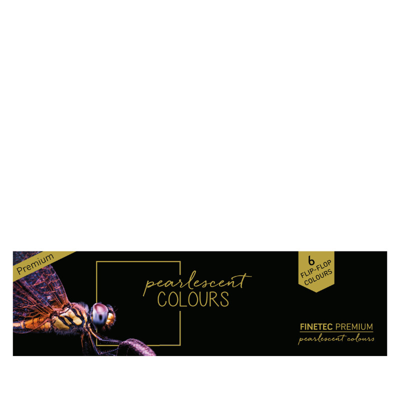 Coffret Flip flop 6 godets clipsables aquarelle nacrée Finetec premium