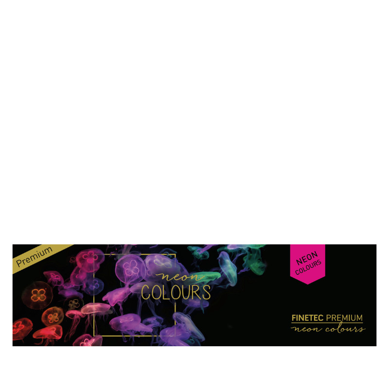 Coffret Néon 6 godets clipsables aquarelle Finetec premium