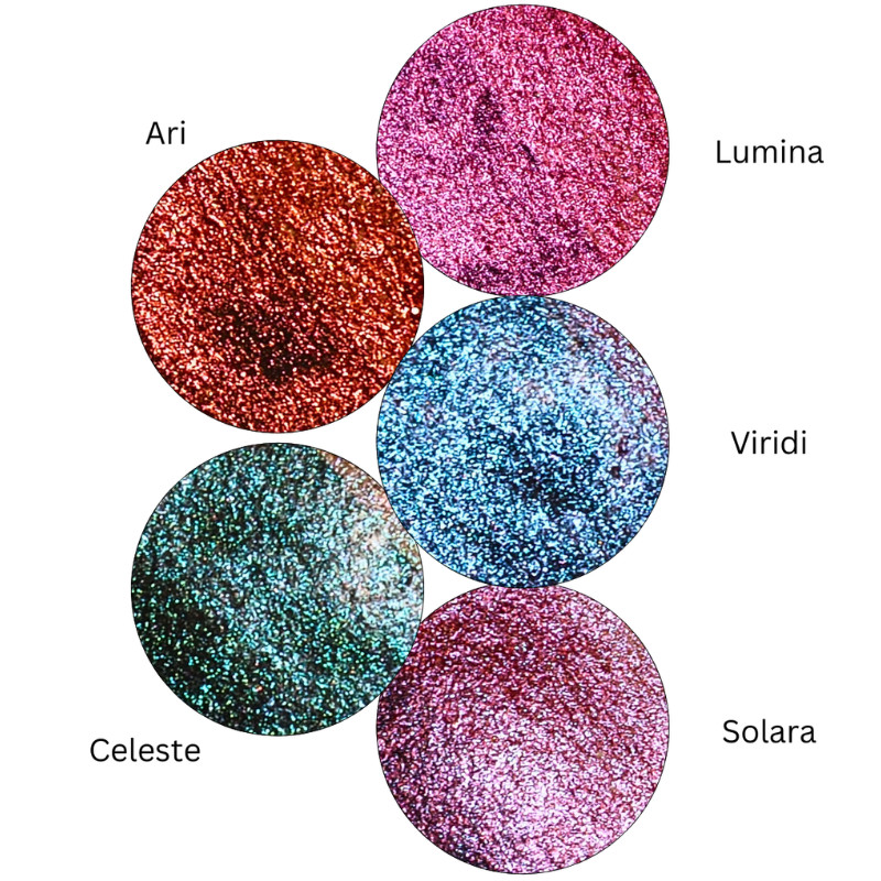 Coffret Royal Shifters 5 godets aquarelles scintillantes Skrim