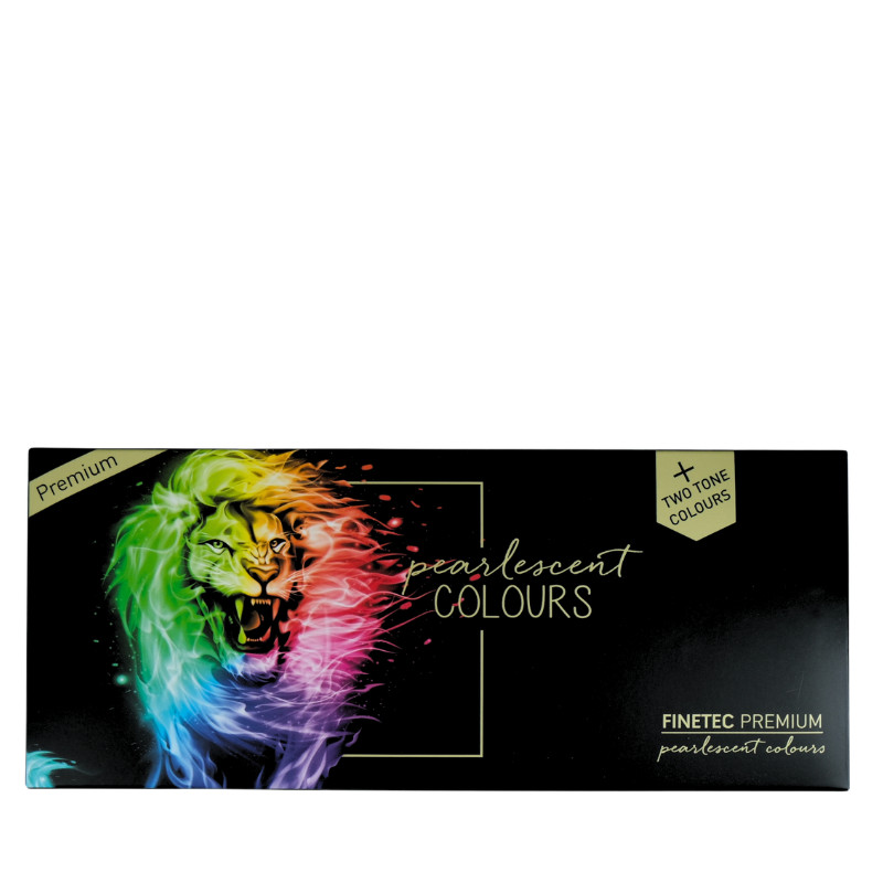 Coffret Quatre élements 24godets clipsables aquarelle nacrée Finetec premium