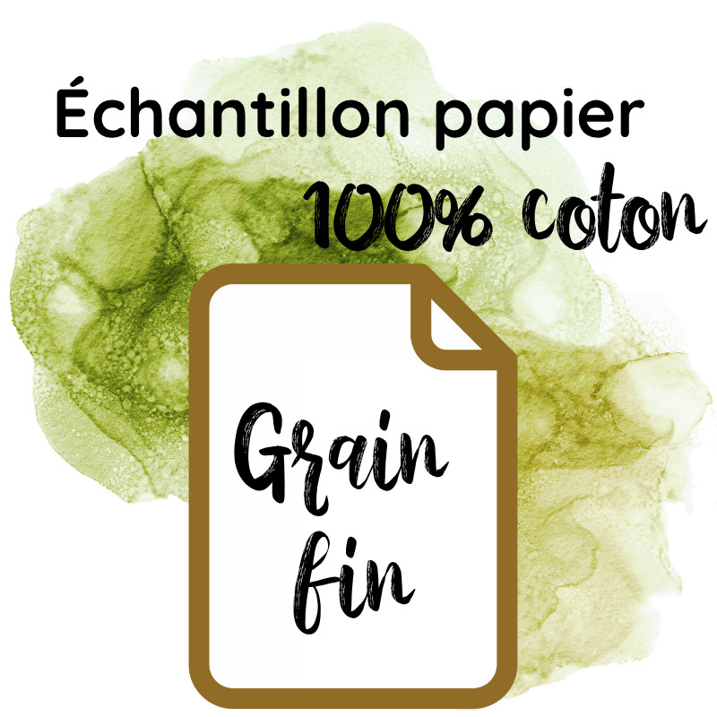 Échantillon Papier 100% coton grain fin