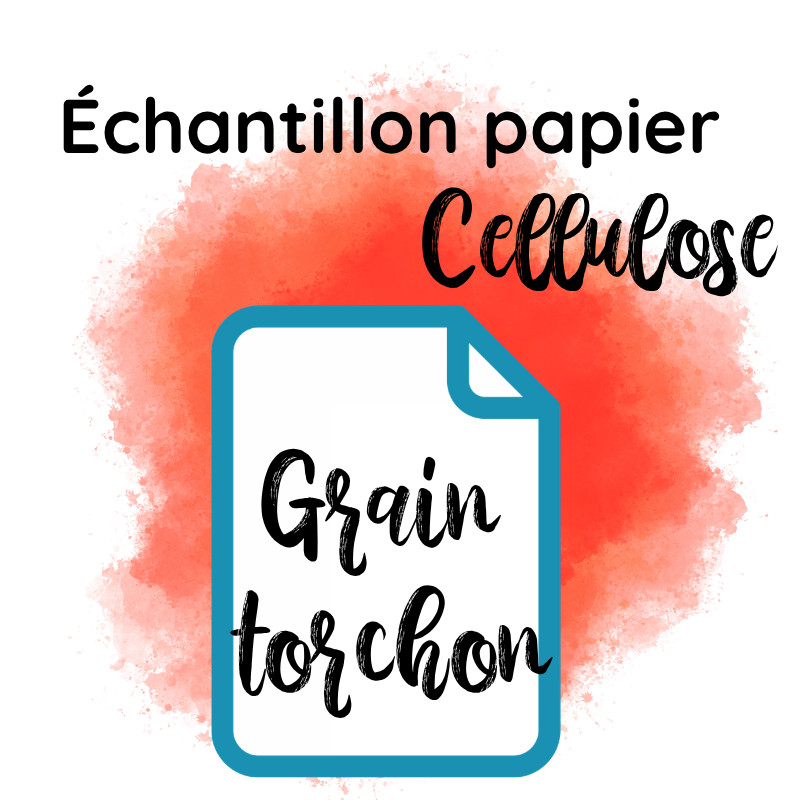 Échantillon papier cellulose grain torchon