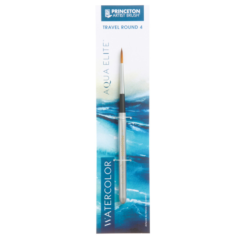 Pinceau de voyage rond Aqua Elite 4850TR Princeton n°4