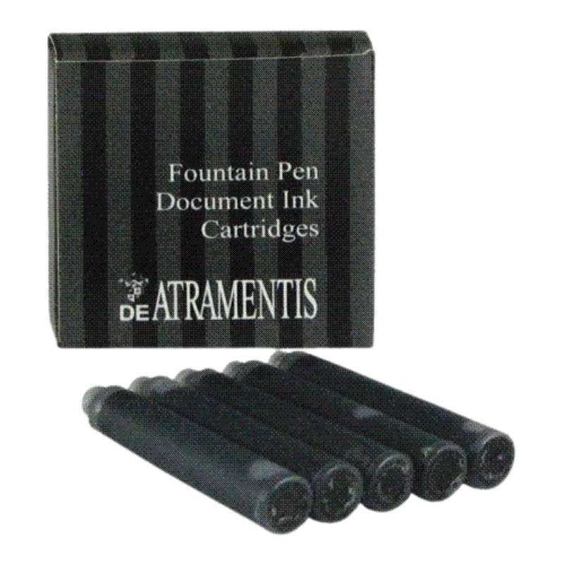 Paquet de 5 cartouches d'encre Noir De Atramentis
