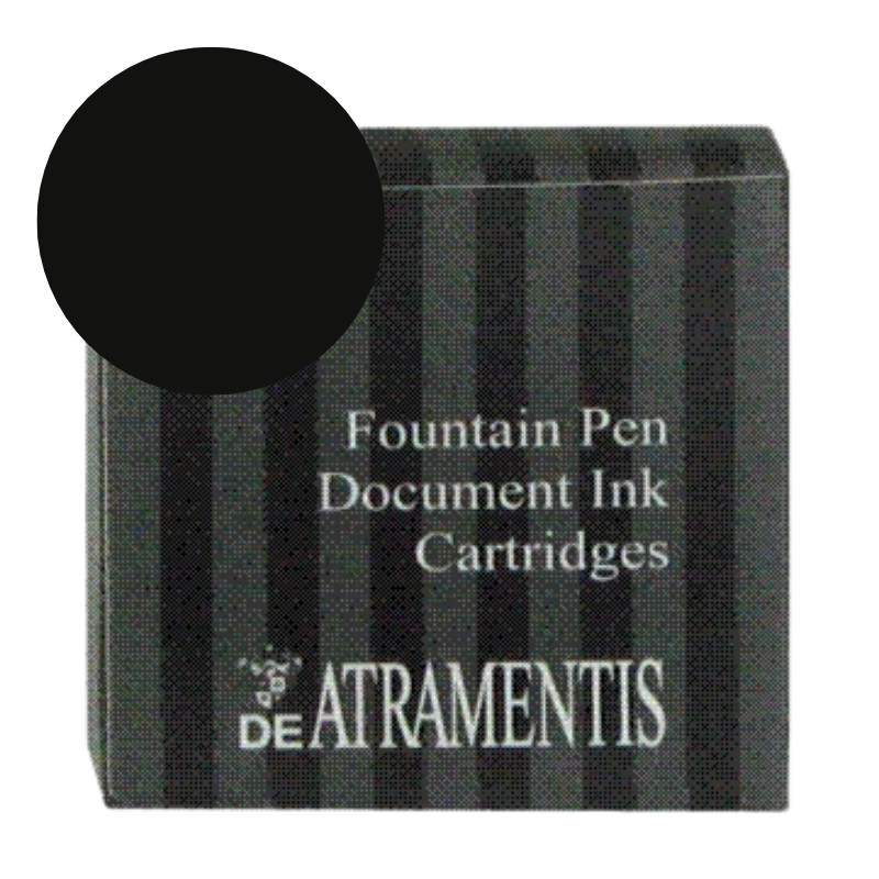 Paquet de 5 cartouches d'encre Noir De Atramentis