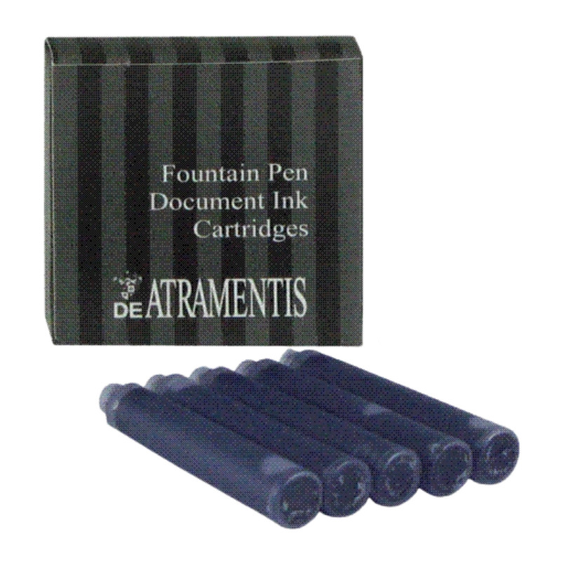 Paquet de 5 cartouches d'encre Bleu foncé De Atramentis